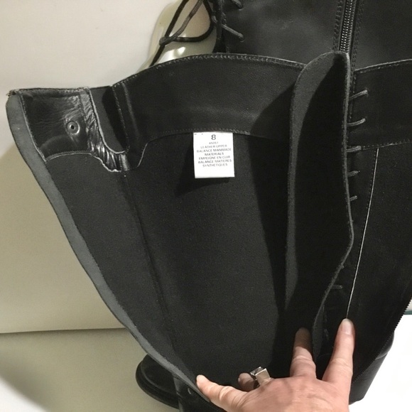 St. Emile leather knee high lace up zip boots - Picture 10 of 16